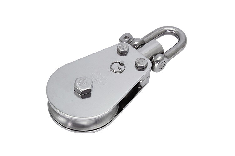 PULL-PRO D SHACKLE BLOCK, 3/4" R, 3.8", BU, 316 SS