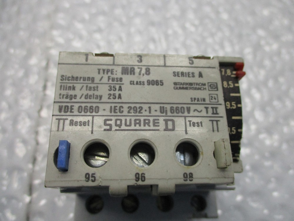 SQUARE D 9065MR7.8 SER.A RELAY 660V NSNP