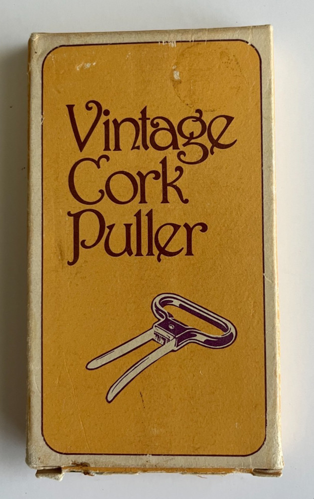 Vintage Cork Puller with Sheath and Box