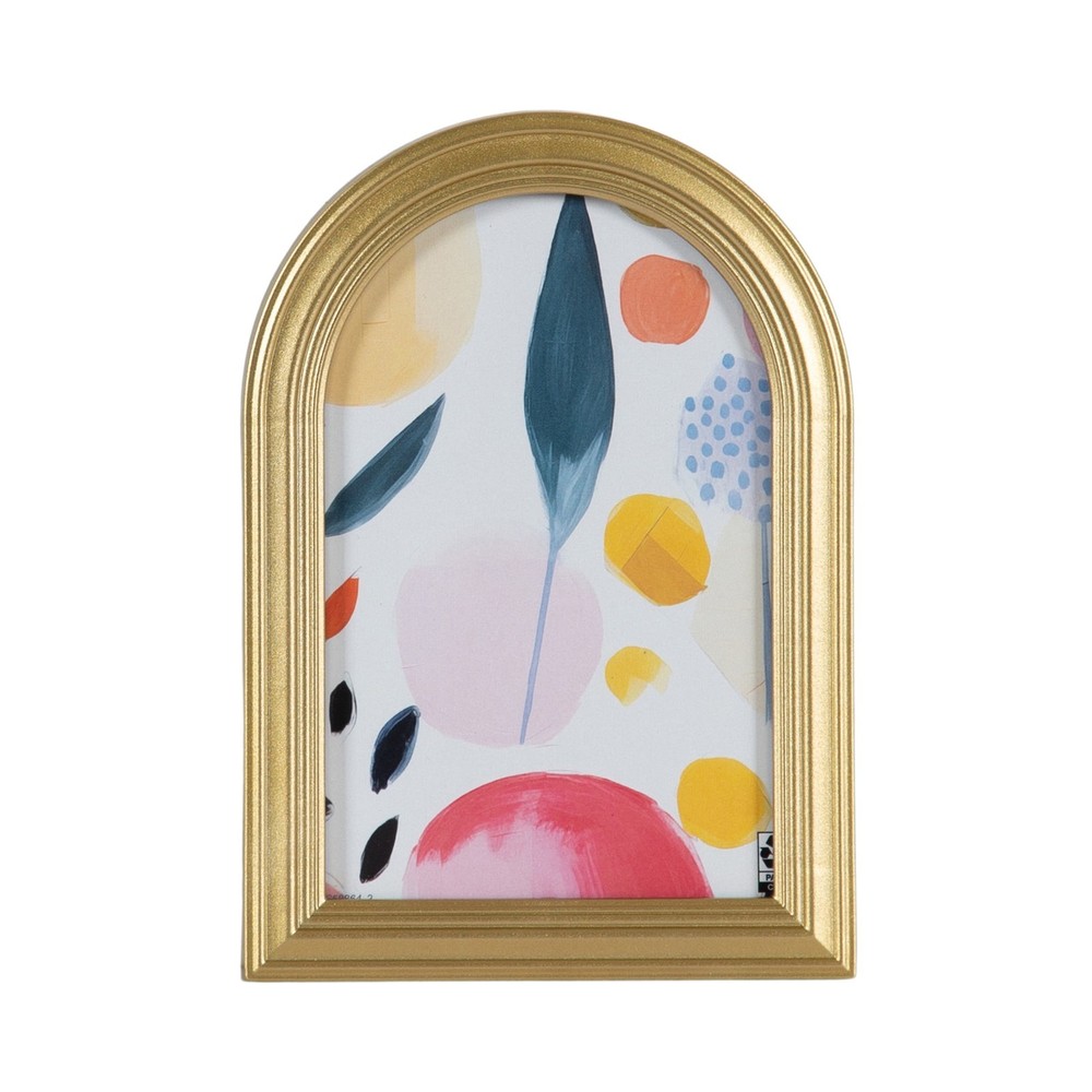 (3 pack 4x6 Arch Gold Decorative Tabletop Picture Frame