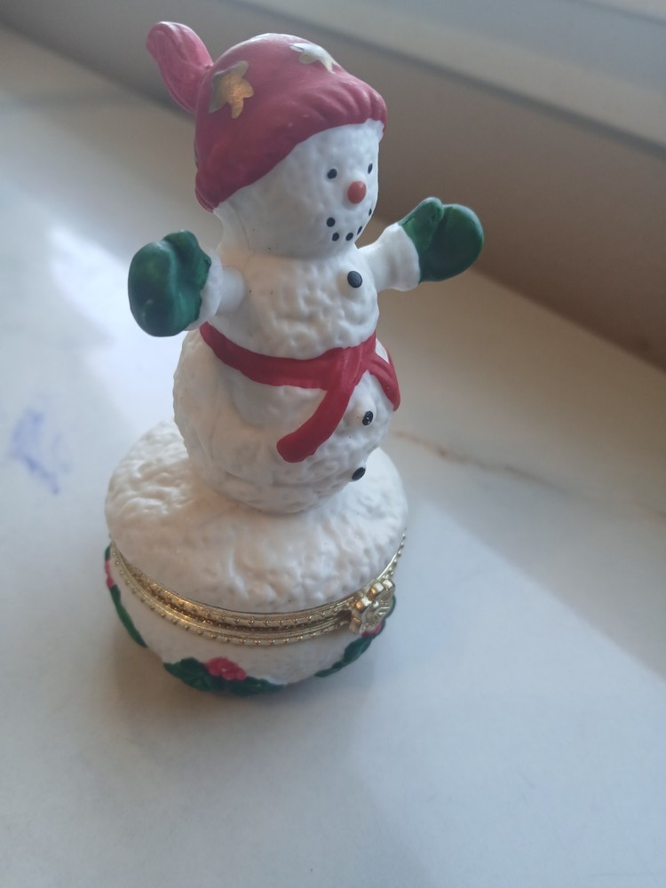 Snowman Trinket Box
