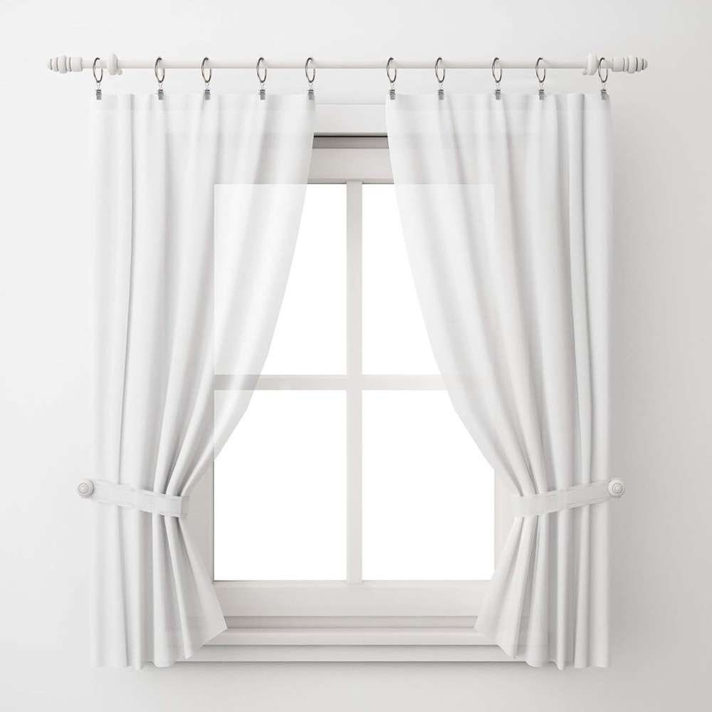 Lansian 20pcs Rustproof Drapery 1.5'' I D - 20Pack, Matte Silver