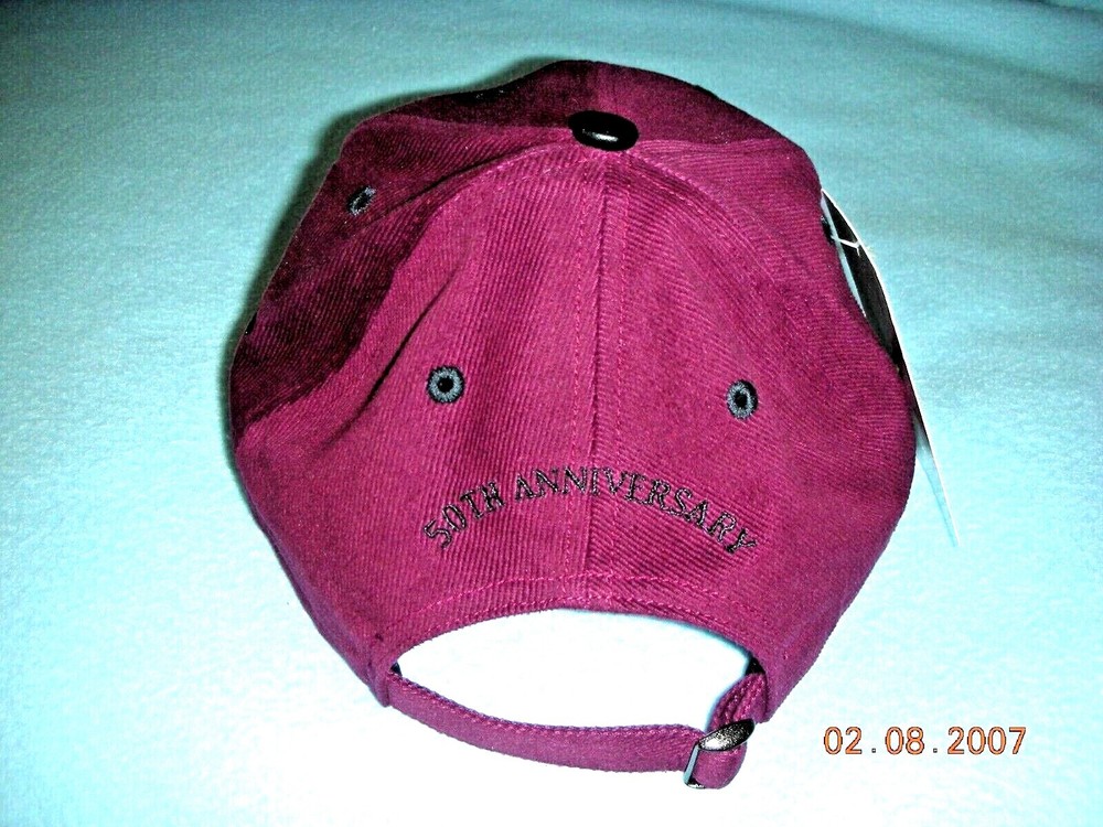 Corvette 50th Anniversary Limited Edition Cap Hat - 2003 Version Maroon #1641!