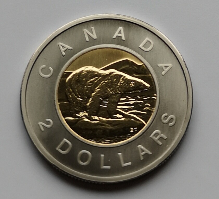 *** CANADA TOONIE 2002 *** SPECIMEN *** DOUBLE DATE ***