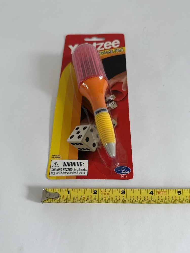 HASBRO YAHTZEE GAME PEN New In Package