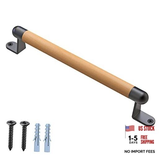 17" Wooden Barn Door Pull Handle, Wooden Fence Gate Pull Handle, 2 Durable