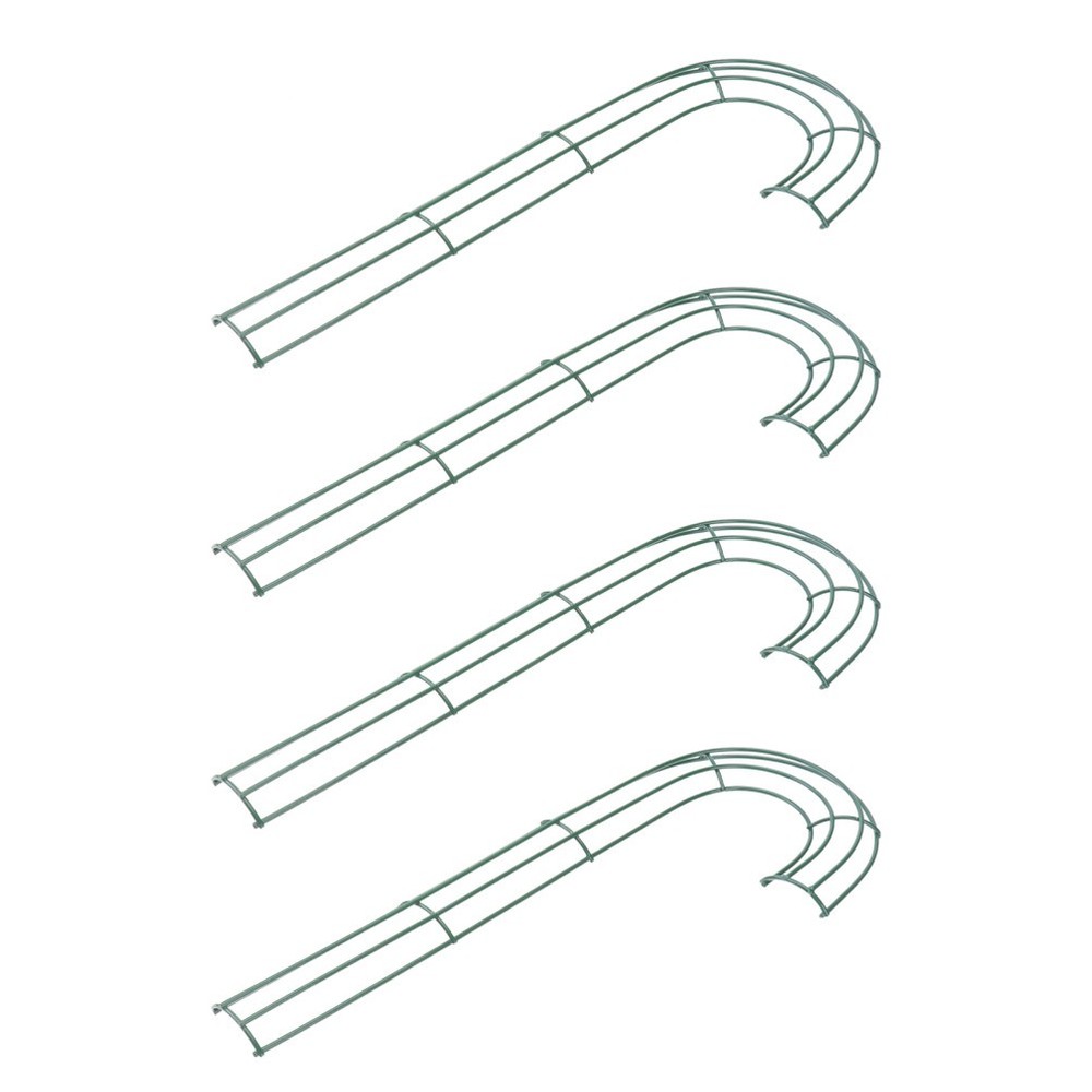 4Pcs Cane Iron Wreath Frame DIY Wreath Accessory Christmas Accessory