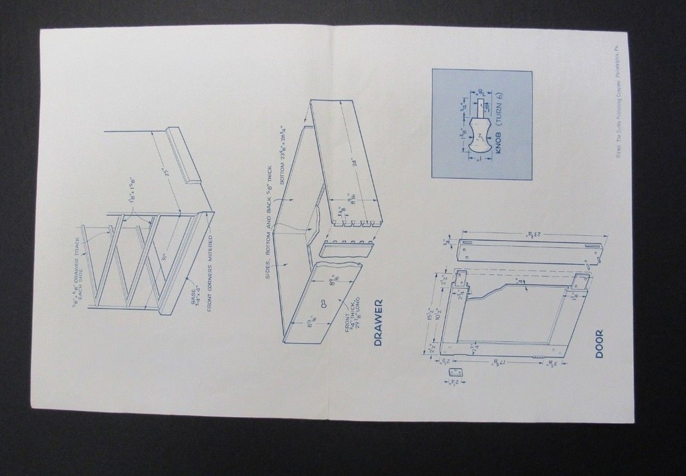 1966 Shaker Cupboard American Home Construction Pattern SC-1002