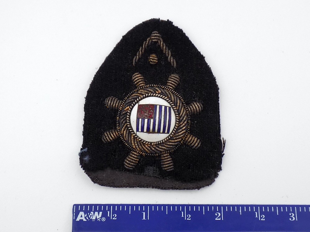 Original US Yacht Service Bullion & Enamel Patch