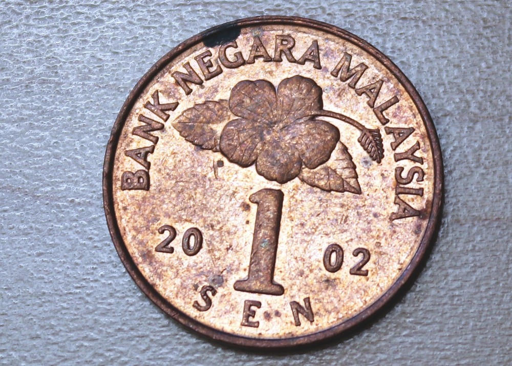 2002 Malaysia 1 Sen