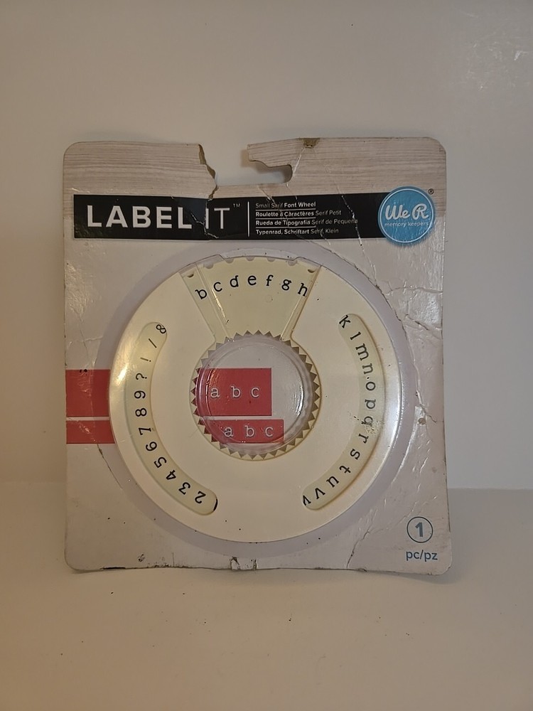 American Craft Label It Font Wheel-Serif Small