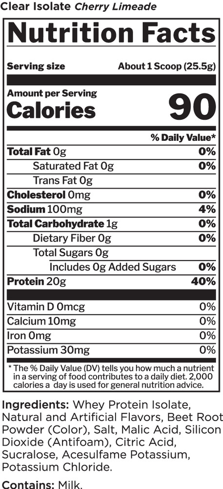 RULE ONE PROTEINS R1 CLEAR ISOLATE Refreshing Whey Electrolytes 27 Servings