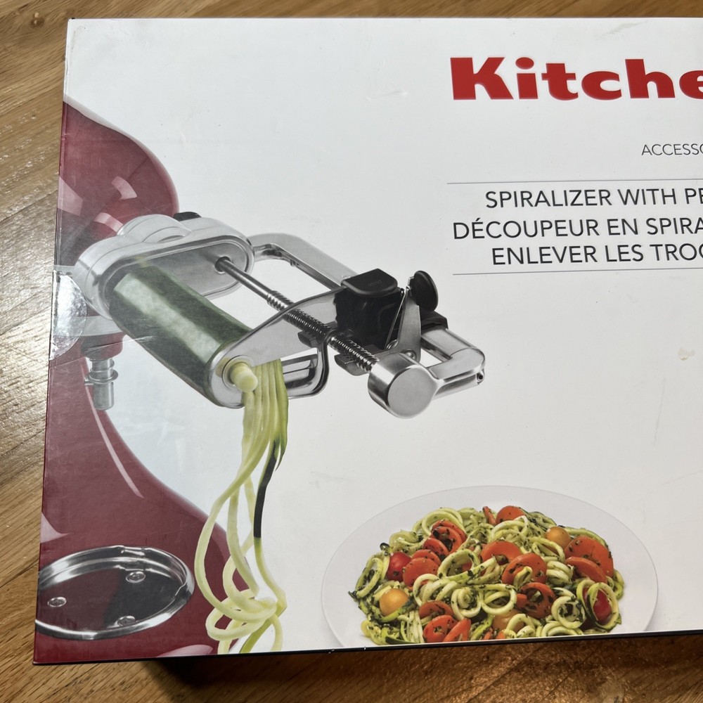 KitchenAid 5- Blade Spiralizer Peel Core Slice Attachments New KSM1APC