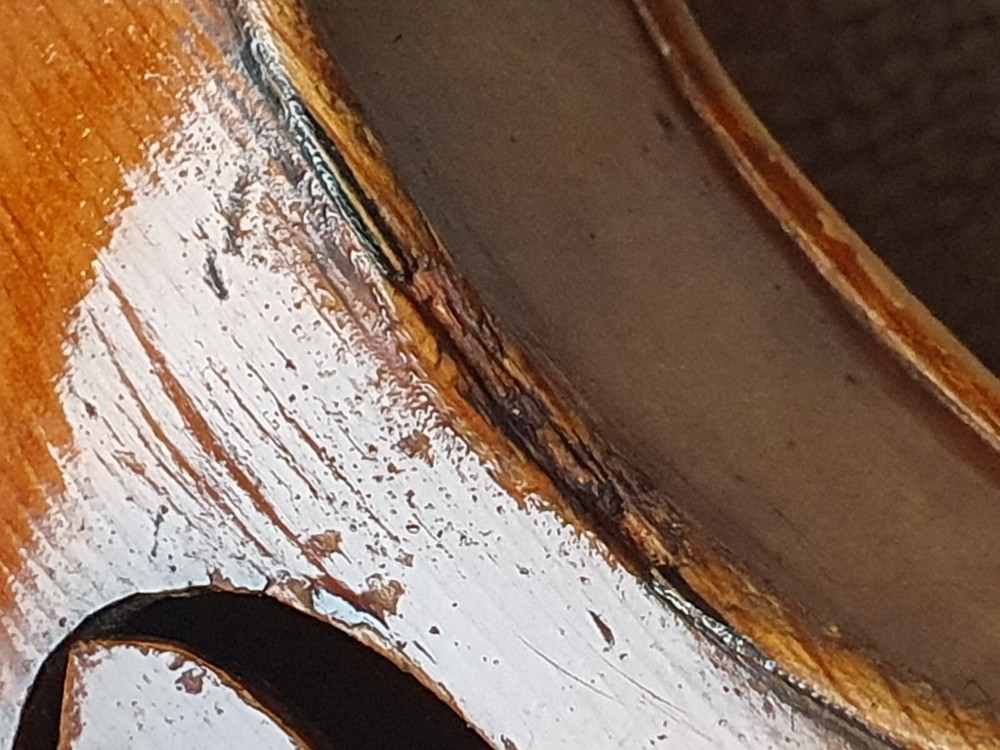 nice, old German 4/4 Violin "Stradivarius" Nicely flamed back!