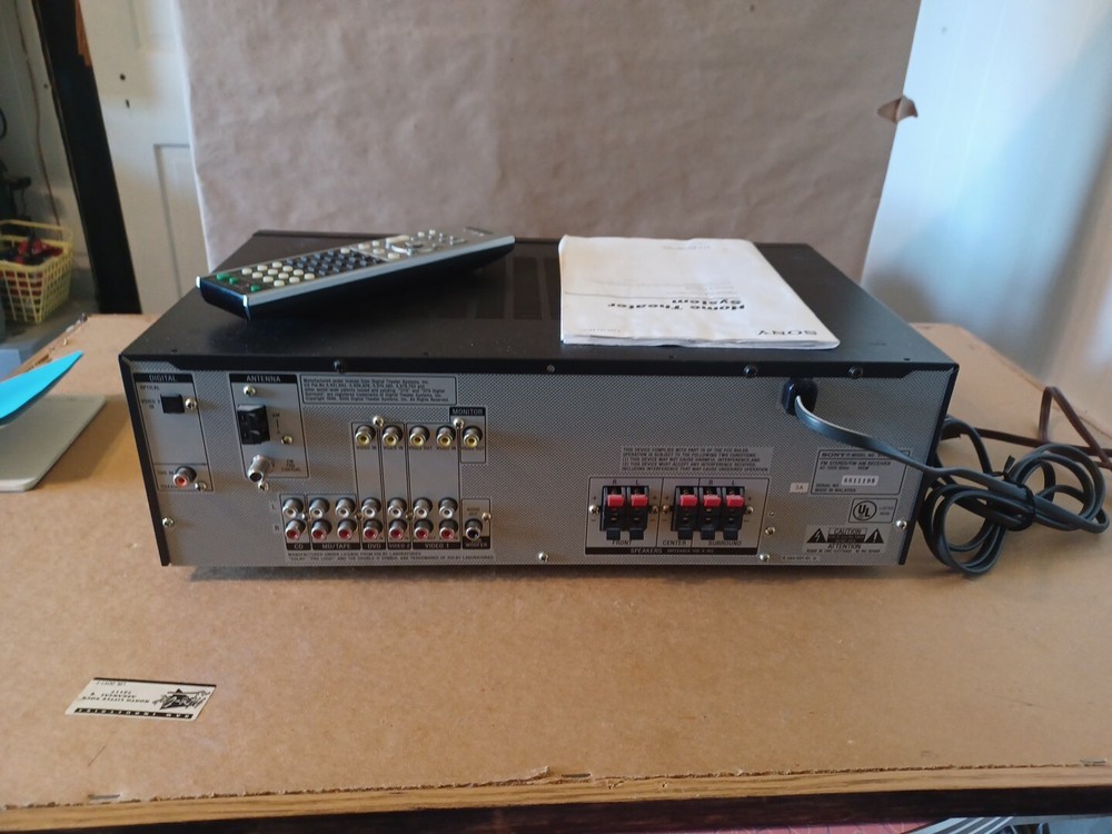 Sony Dolby Prologic II With Remote And Instructions. Tested