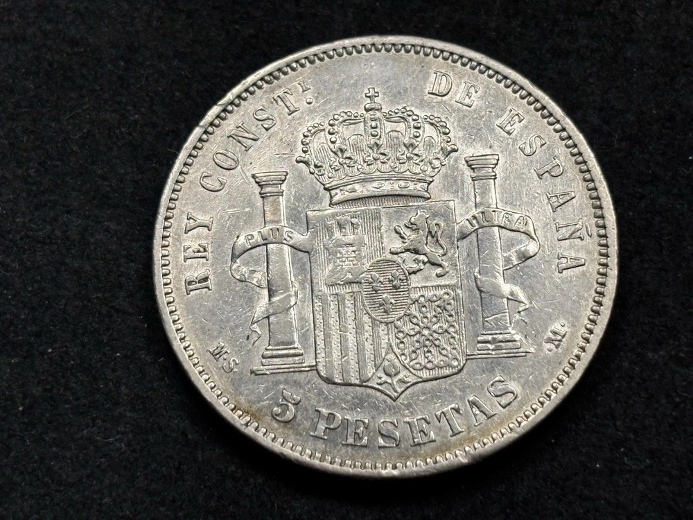 1882 Spain Five Pesetas
