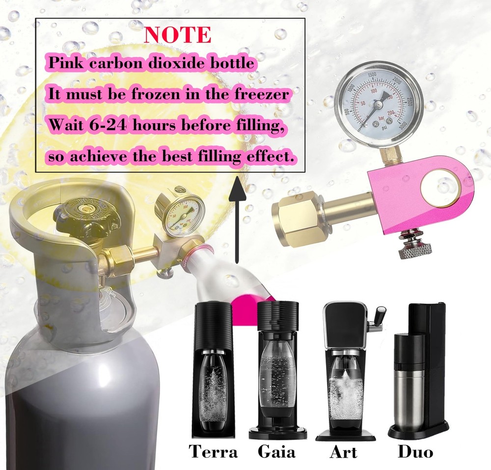 CGA320 New version CO2 refill Adapter,Soda Carbonator Refill Adapter-quick ad...