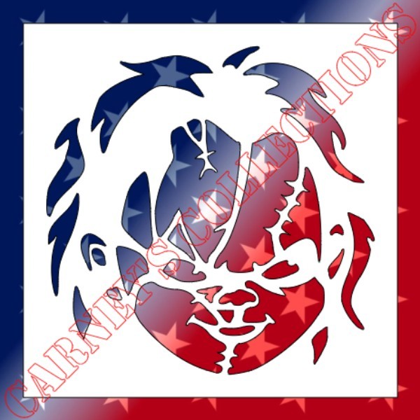 8"x8" Clear Plastic Stencil - Halloween Chucky (SX54)