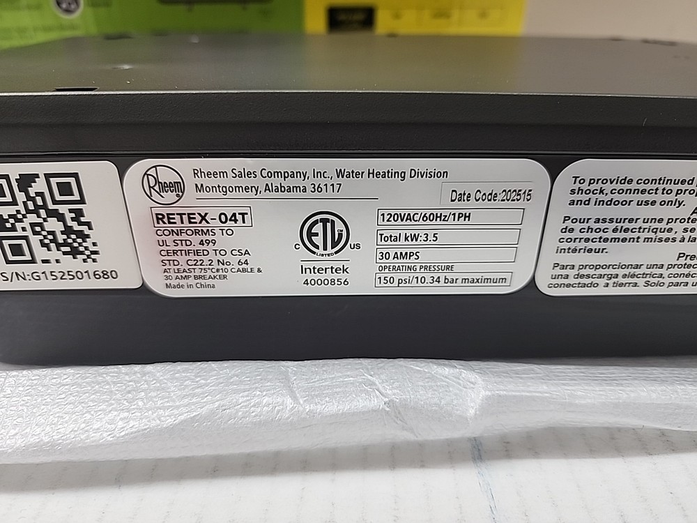 Rheem Performance 3.5 kW 0.68 GPM 120V Point of Use Electric Water Heater