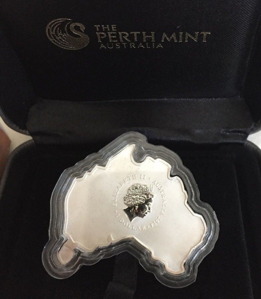 Australian Map Shaped Coin Series – Koala 2014 1oz Silver Coin