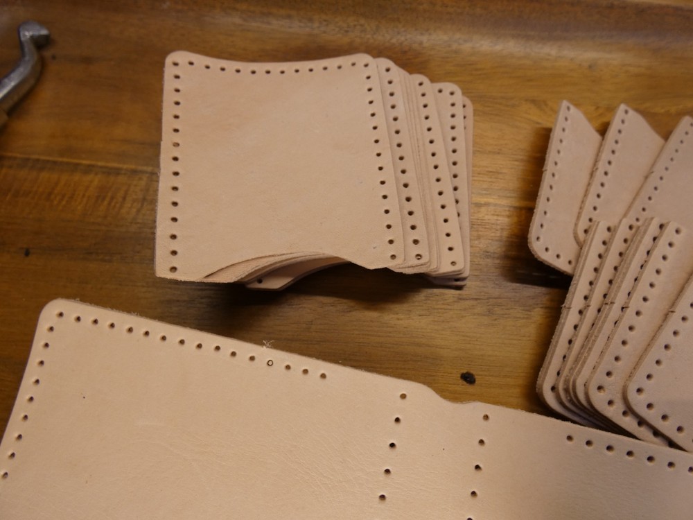 Leather Spring Clip wallet Kit-HAND STITCH