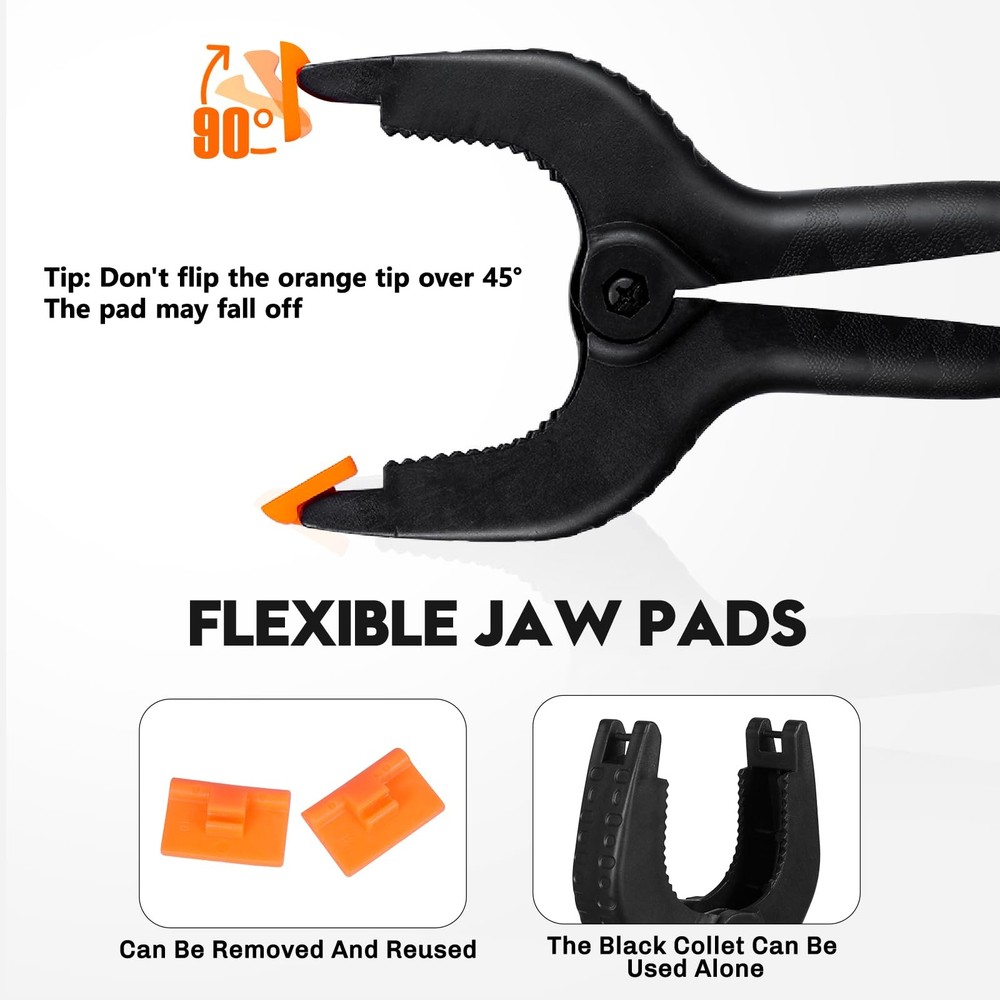 4.5 Inch Spring Clamps Heavy Duty, 10 Pack Spring Clips, Backdrop Clips Clamp...