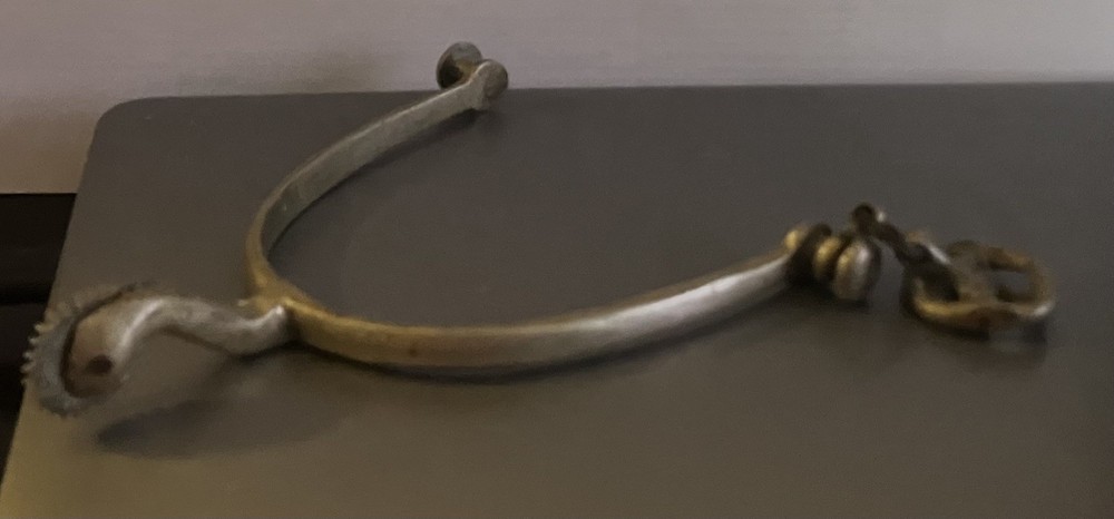 Vintage Riding Spur- Solid Nickel -