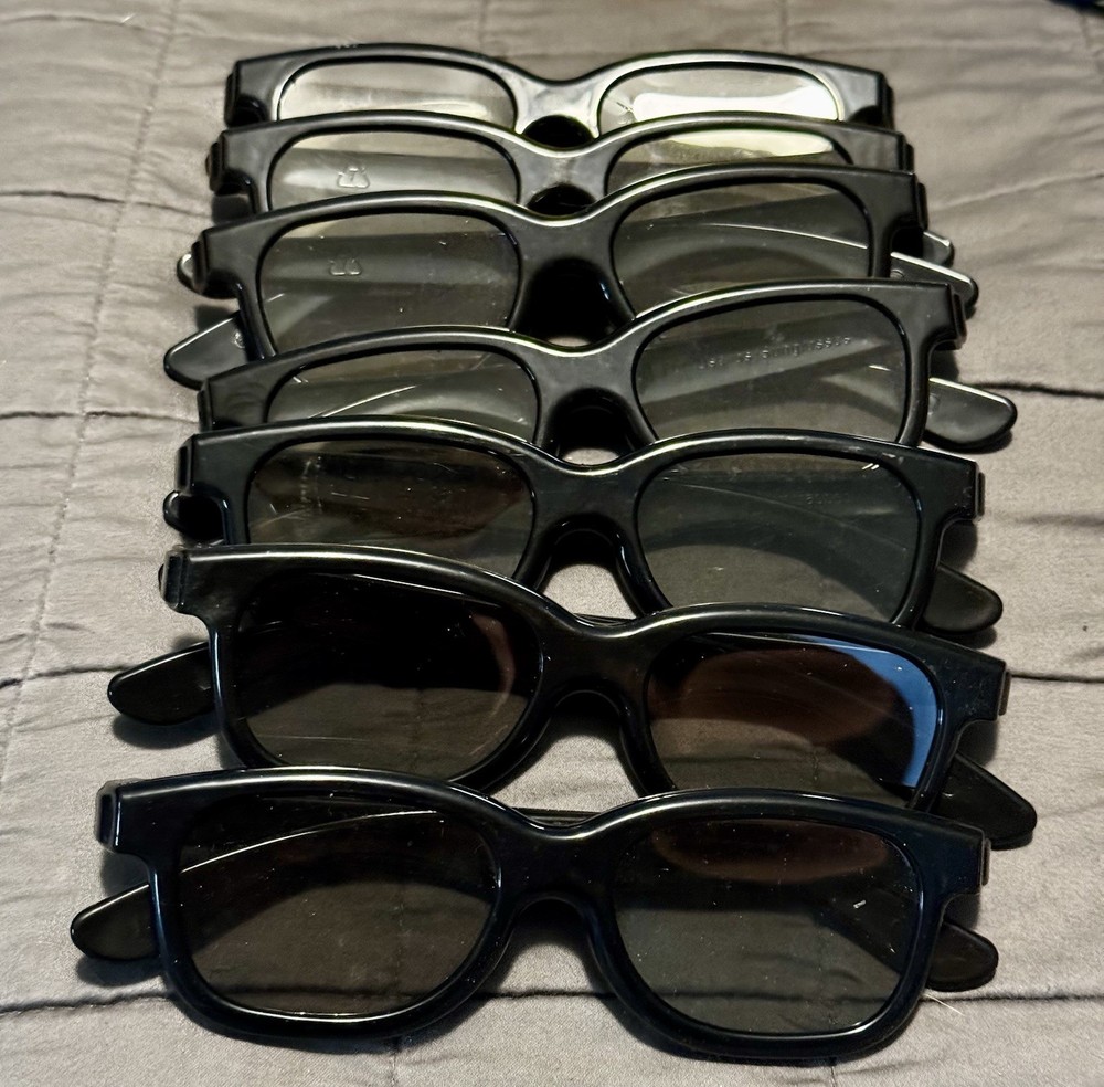 7 Pairs Of 3D Glasses