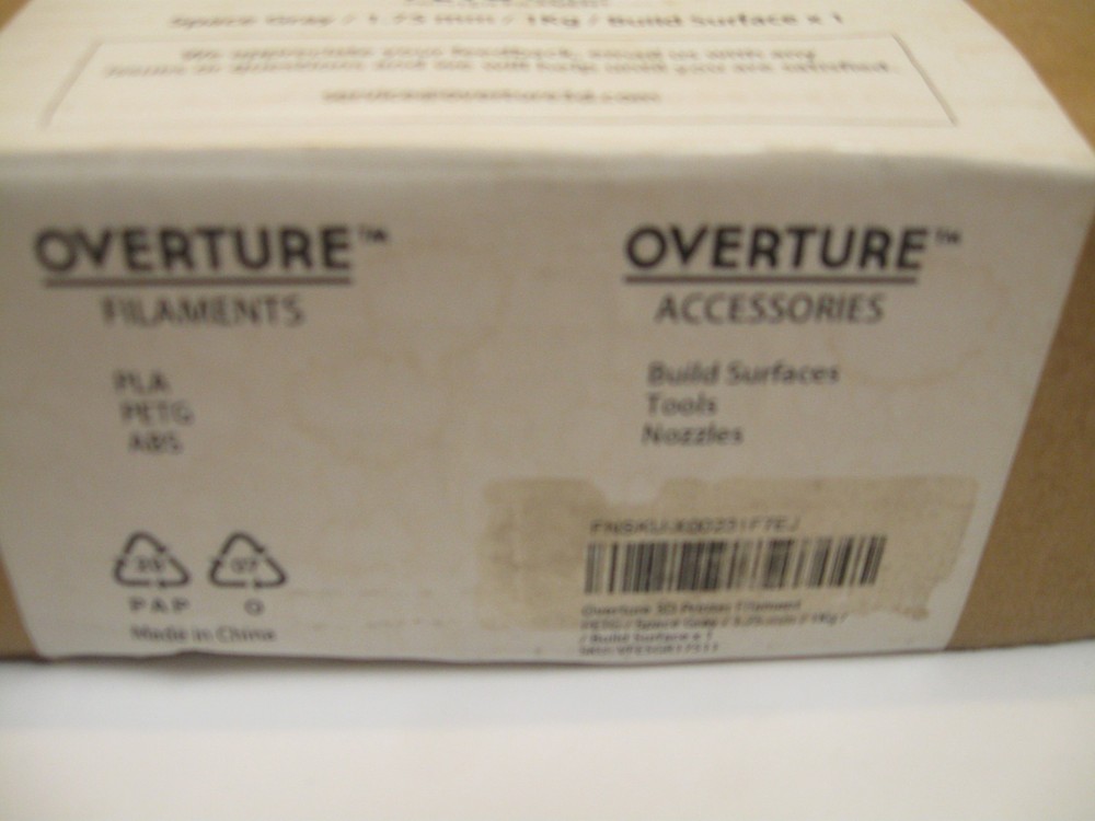 Overture PETG 3D Printer Filament