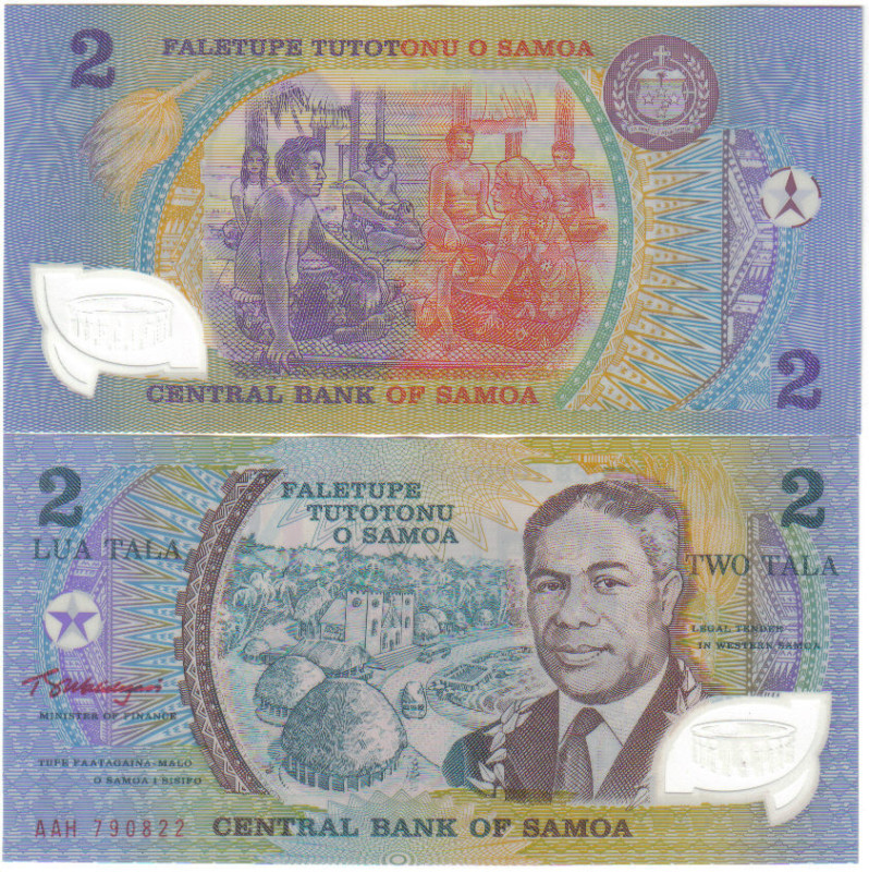 SAMOA 2 TALA ND (1990) PICK 31 PREFIX AAL POLYMER UNC