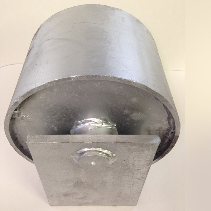 8" x 6" Assembled Ground Roller for Roll Off Containers