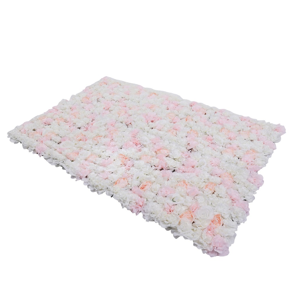 20pcs Artificial Flower Wall Panel Wedding Backdrop Decoration 16''x24'' NEW