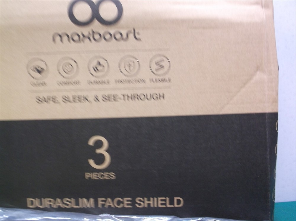 MAXBOOST PROTECTIVE FACE SHIELD – 3 PACK