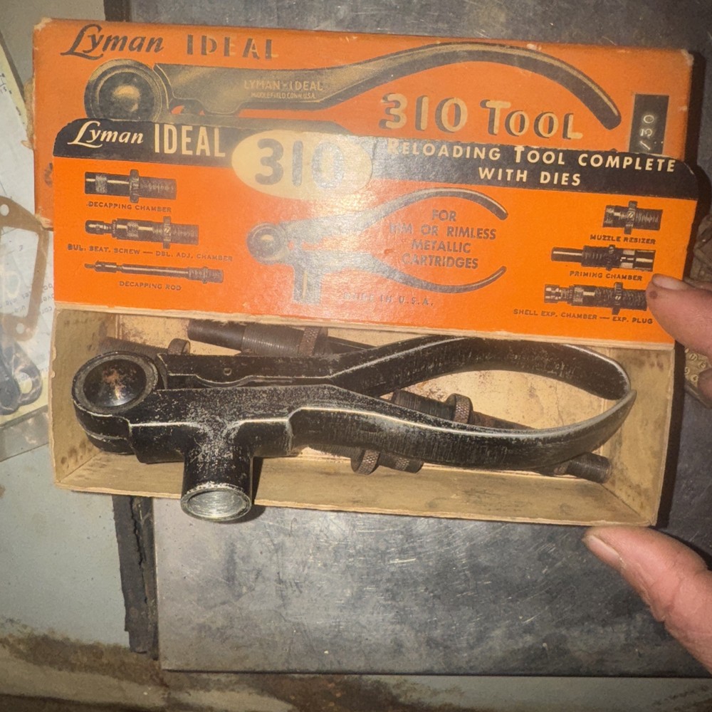 Vintage Ideal Lyman 310 Box With Reloading Tools Say 30-30