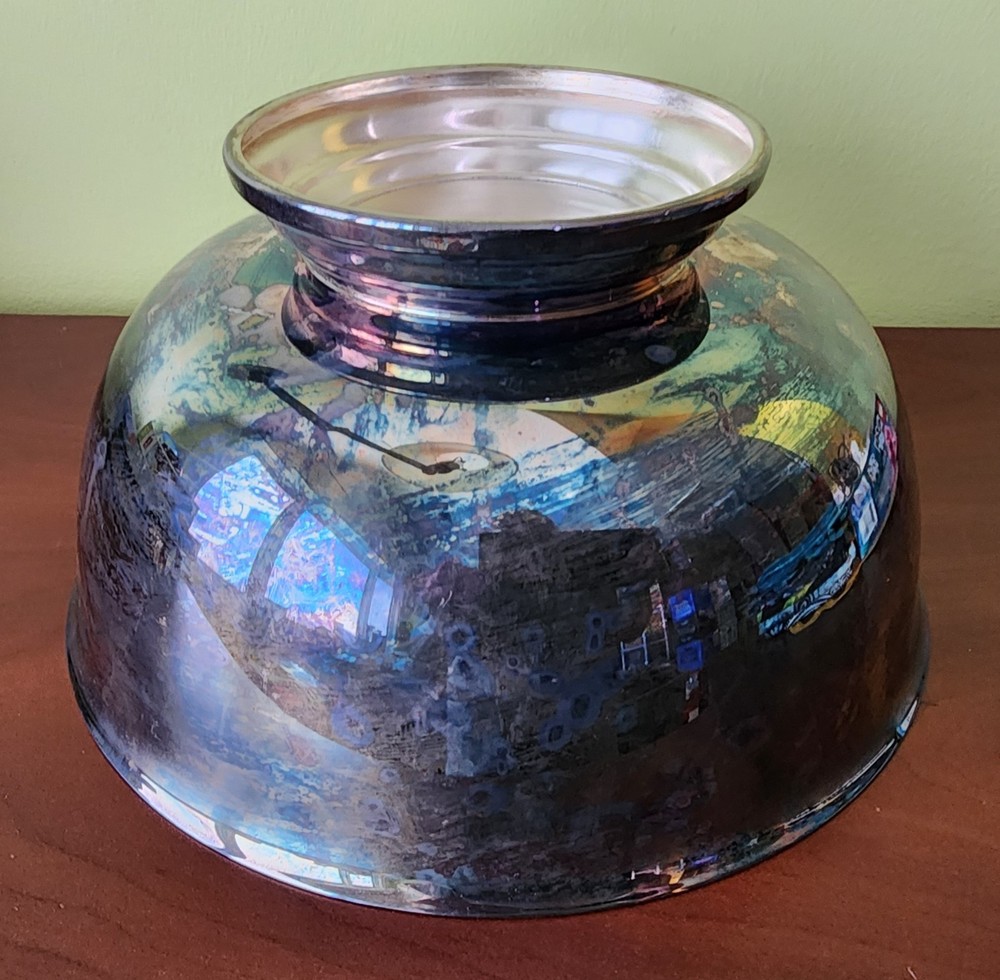 Vintage Reed & Barton 105 Silverplate 9" Footed Serving Bowl