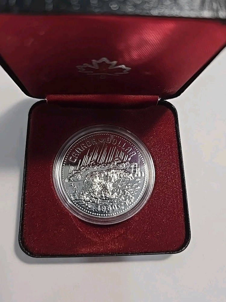 1980 Canada Proof Dollar .500 Silver Bear