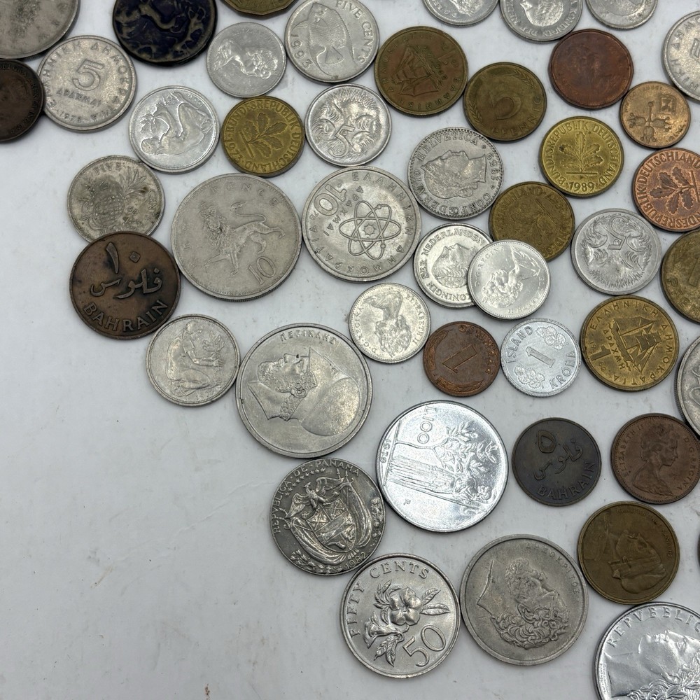 Foreign Coin Lot Mixed Coins Different Years and Multiple Countries