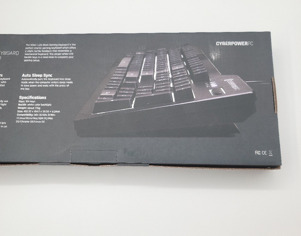 CyberPowerPC LED Multimedia USB Wired Gaming Keyboard/ Mouse Combo New
