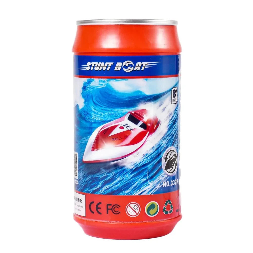 RC Micro STUNT BOAT Mini Speed Boat -RED - 2.4GHZ