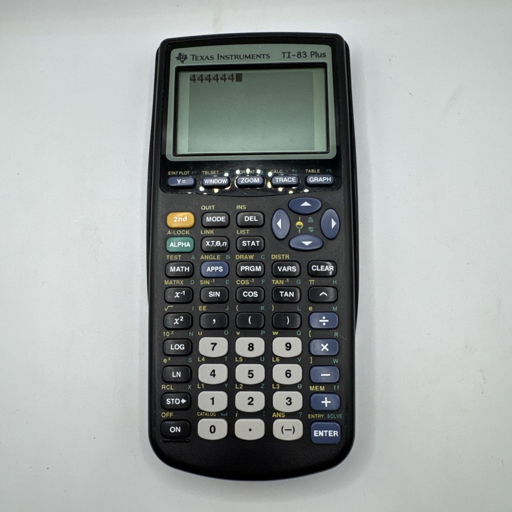 Texas Instruments TI-83 Plus Graphing Calculator Black Fully Functional