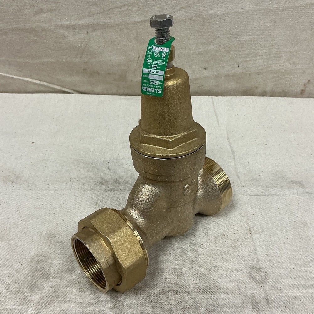 WATTS 2 LF N55BU Water Pressure Reducing Valve 2" Pipe 25-75psi