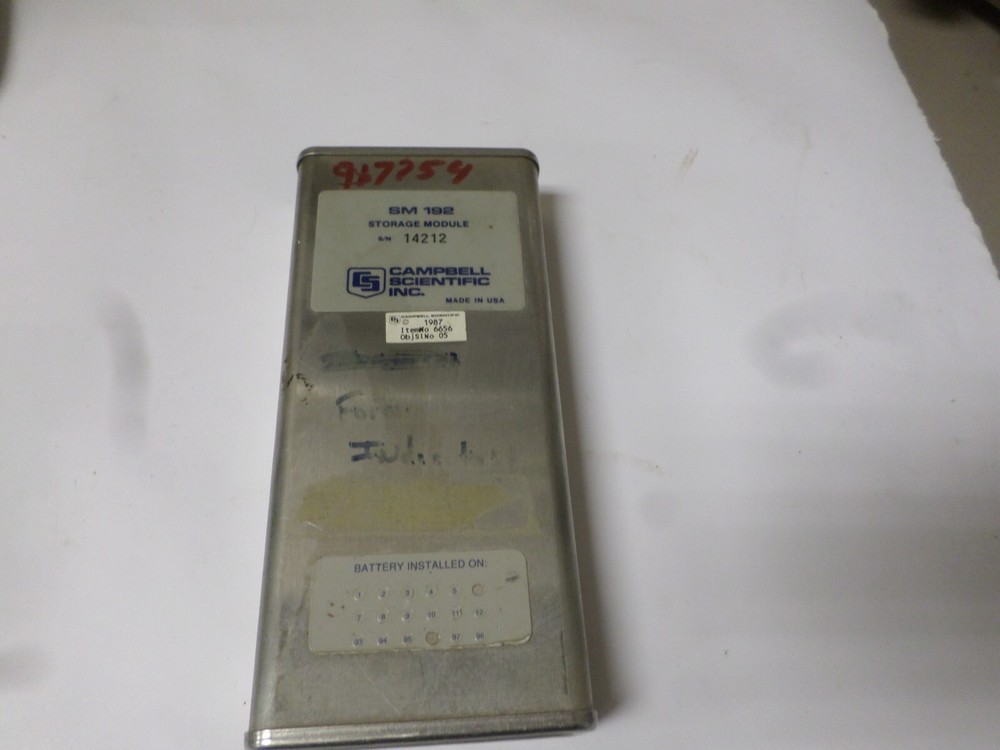 CAMPBELL SCIENTIFIC SM 192 STORAGE MODULE