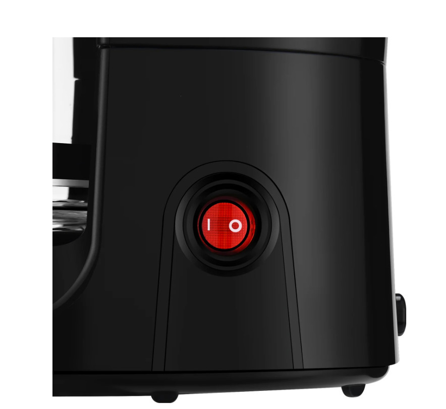 12 Cup Black Coffee Maker with Removable Filter Basket