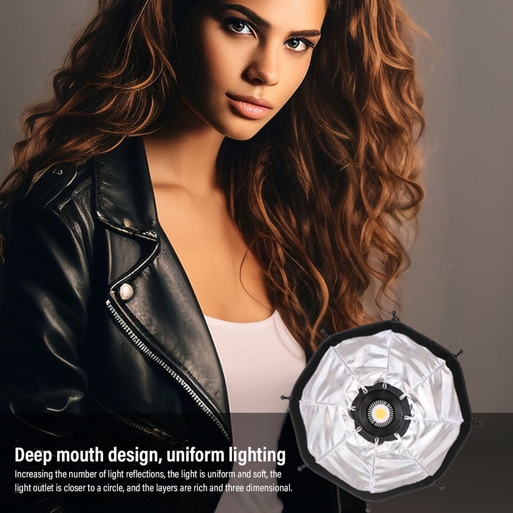 Portable Octagonal Softbox With Grid For Mount Fill Light GIPV