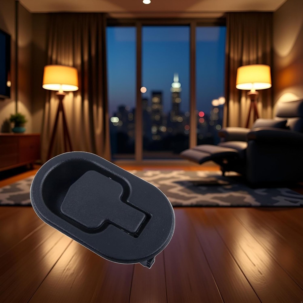 1 PC Black Recliner Replacement Release Lever Handle ABS Plastic Fits 6mm/3mm