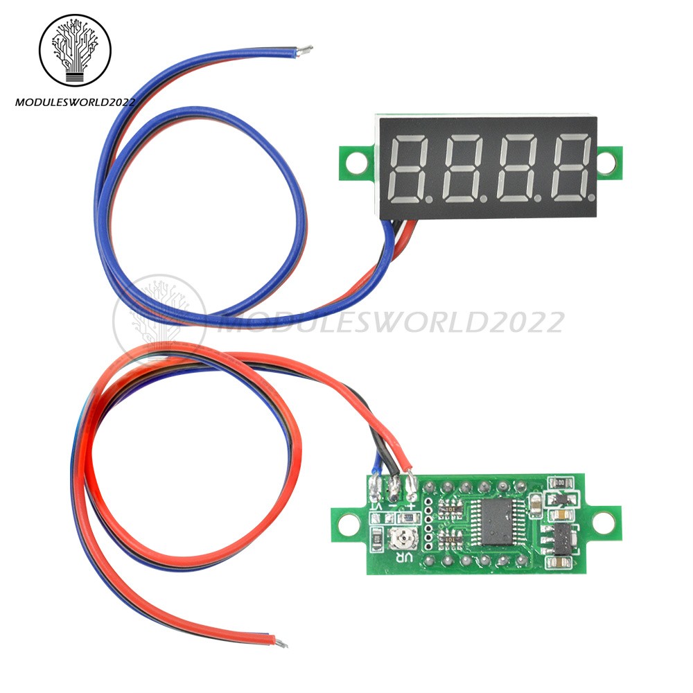 DC 0-100V 0.36 " 4-Digit Digital Voltmeter LED Voltage Tester Panel Meter 3-Wire