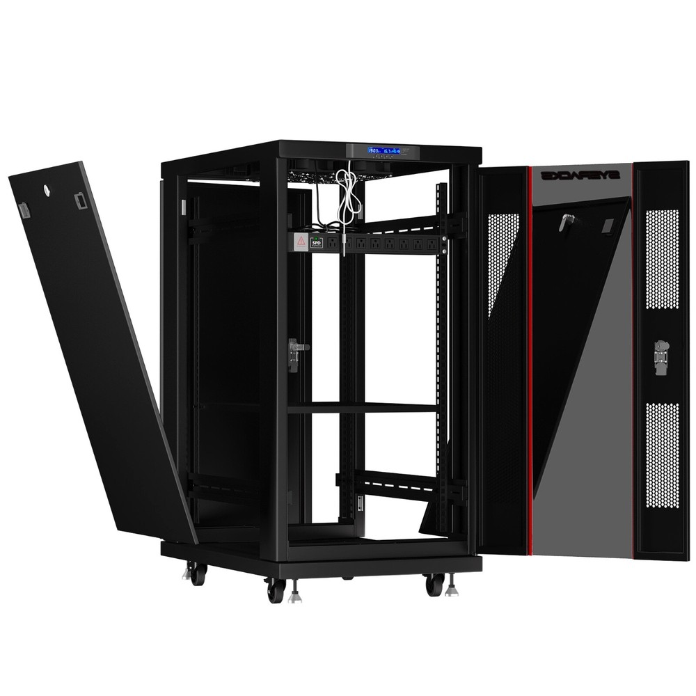 Sysracks 18U 39'' Deep IT Network Data Server Rack Cabinet