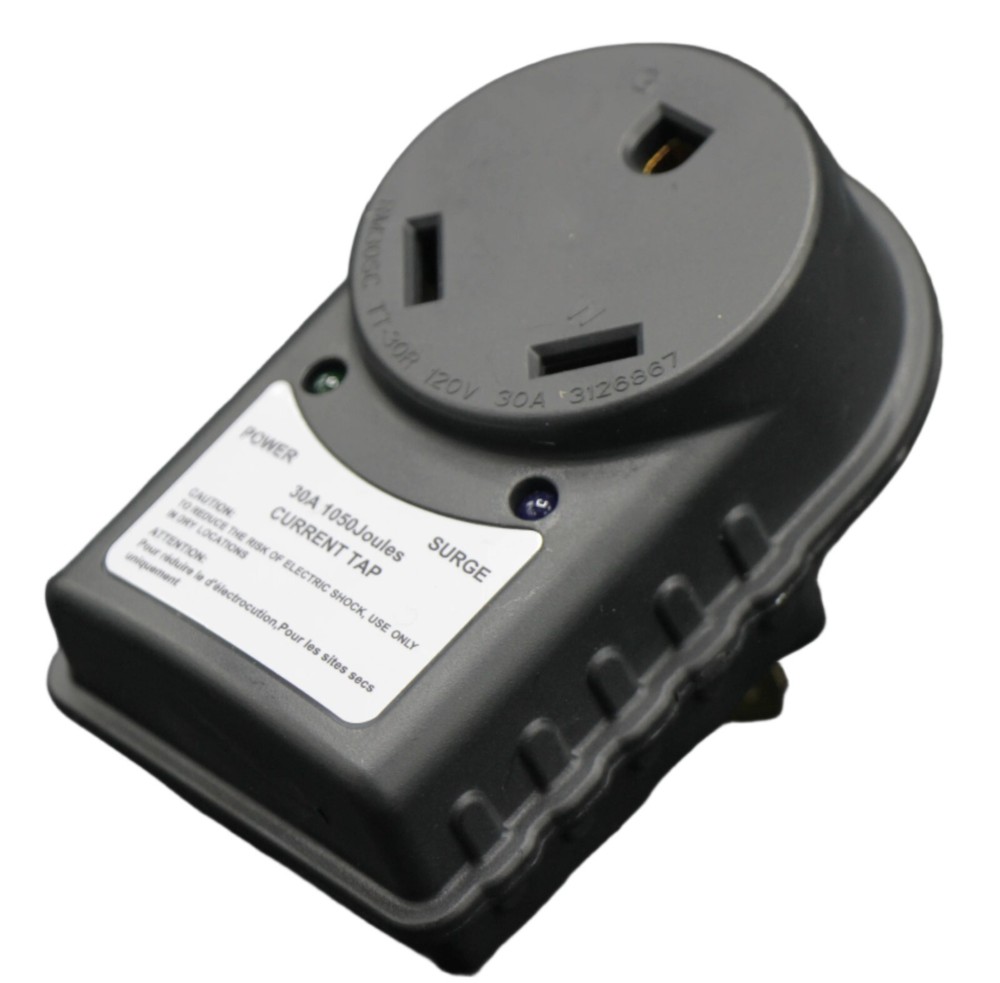 Dumble RV 30Amp Surge Protector Adapter Plug 125VAC 3750W