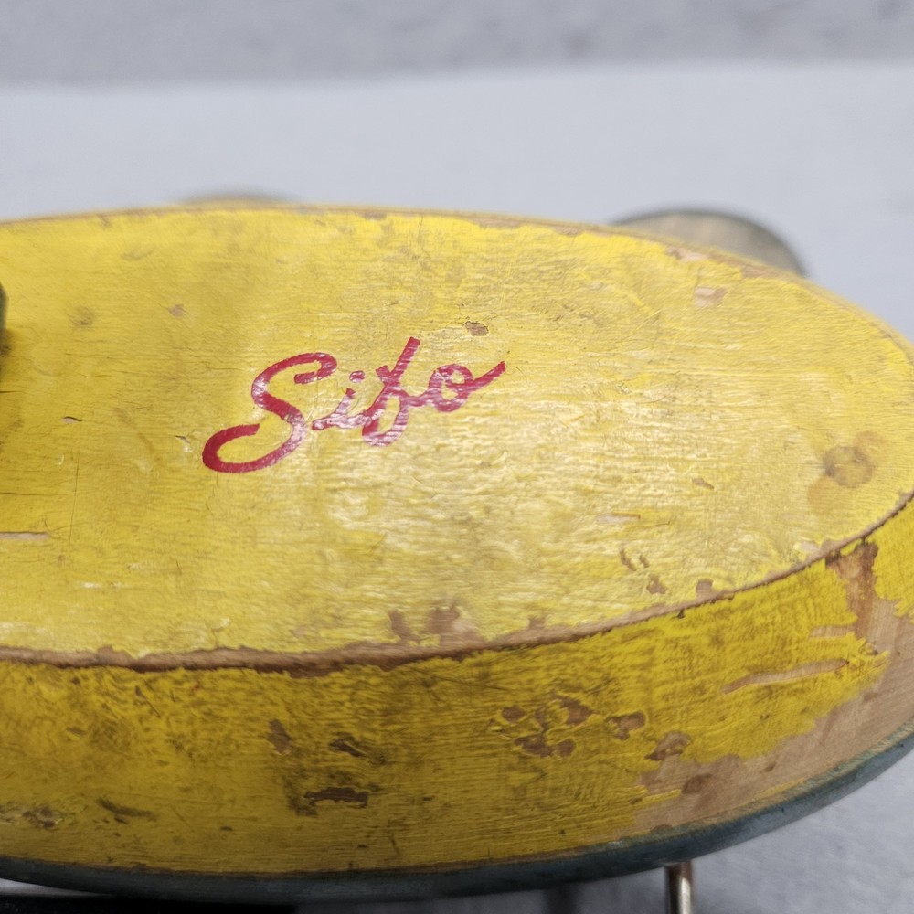 Vintage Sifo Pull Duck Wooden 1960’s With Pull String