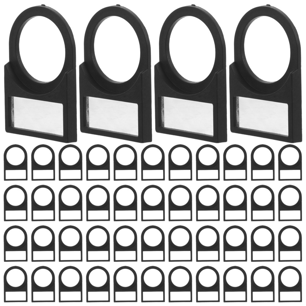 100 Pcs Electrical Logo Accessories Back Button Light Sign Plastic Board